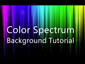 PhotoShop Color Spectrum Wave Background Design Tutorial