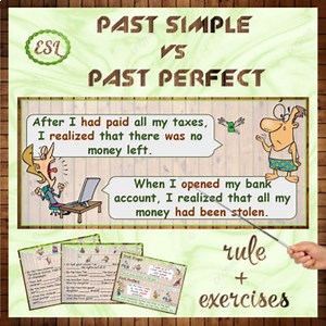 ESL Past Perfect vs Past Simple - PowerPoint rule + exercises