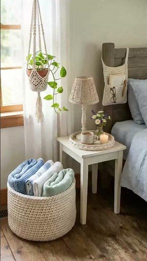 I Tried Crocheting a Whole Bedroom Aesthetic Breathtaking Summer Cottage DIYs