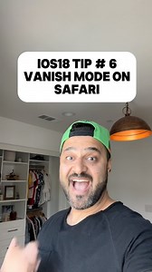 278K views · 2.2K reactions | iOS18 tip # 6 Vanish mode on Safari #ios18 #iphonetips #iphonetricks | Letsdodiz | Facebook