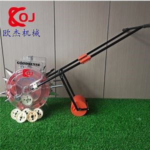 [Hot Item] Oj Brand Hand Push Planter Fertilizer Integrated Corn Wheat Vegetable Peanut Planter