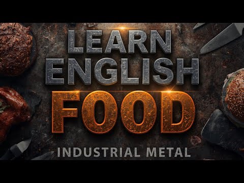 Learn English Food Vocabulary 🔥 Industrial Metal Background Music ⚙️ Fast & Powerful