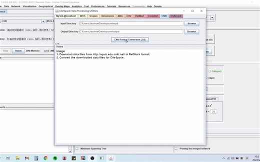 最新版citespace中国知网（CNKI）数据导入与数据转换要点精讲