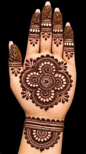 Beautiful new stylish gol tikki mehndi design|mehndi design|mehandi design|mehandi|beginners mehndi|