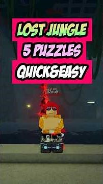HOW TO SOLVE ALL 5 LOST JUNGLE PUZZLES #fisch
