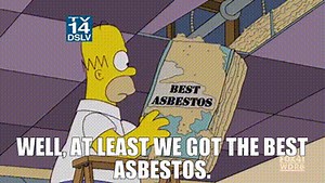 Well, at least we got the best asbestos.