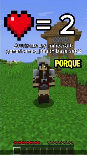 HOW to have ONLY 1 HEART ❤️ in Minecraft