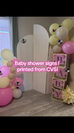 Affordable Baby Shower Signs with CVS Templates