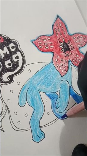 Tutorial make Drawing Stranger Things 🔴⚫