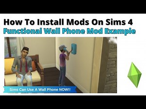 How To Install Functional Wall Phone Mod For Sims 4 | 2024