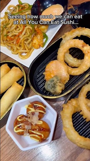 Seeing how much we can eat at all you can eat sushi buffet… #food #eating #mukbang #sushi