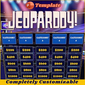 Customizable Jeoparddy Powerpoint Template - Easy-to-use With Seamless Navigation - Etsy