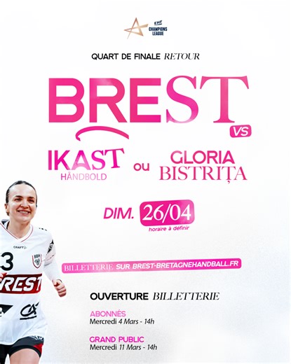 BBH 1/4 FINALE EHF - Brest Arena