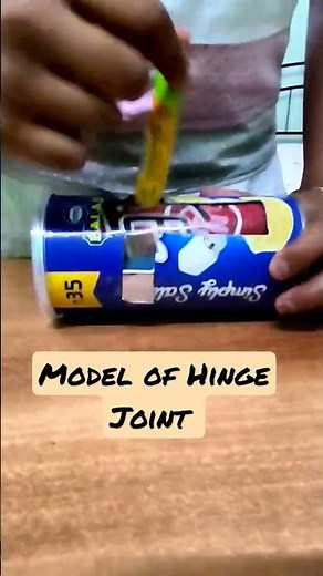 Hinge Joint Model|DIY|Explained by student|Movement|(‪@uniquelearningsobhavinod9955‬