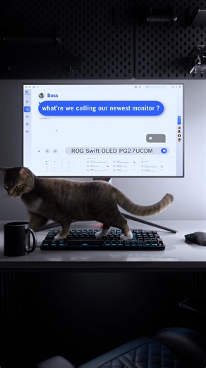 644K views · 7.6K reactions | Ever wonder how we choose the name of our monitors?⌨️​ #ROGmonitor #ROGOLEDmonitor #CES2025 #SeeAhead #rog #oled #monitor #pcgaming | ASUS Republic of Gamers | Facebook