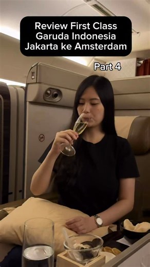 Givela Harsono | Review First Class Garuda Indonesia Jakarta - Amsterdam part terakhir 🔥 #garuda #garudaindonesia #firstclass #firstclassgaruda... | Instagram