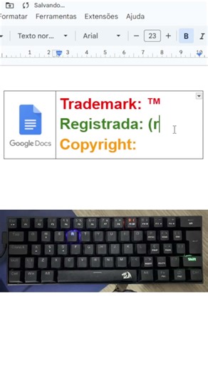 Símbolos no Google Forms #pc #ti #shorts