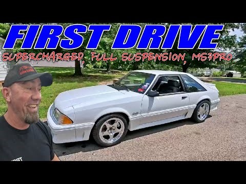 FIRST DRIVE rocking the SUPERCHARGER, full STEEDA suspension, MS3 PRO!