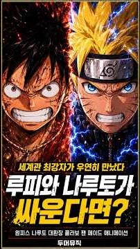 루피와 나루토가 우인히 만났다 싸운다면? 누가 이길까? 세계관 대환장 콜라보레이션 | #원피스 #나루토