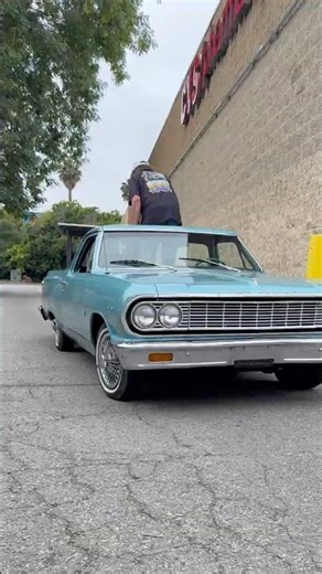 Hopin out the 1964 el Camino to skate