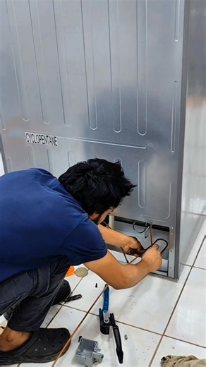 20K views · 299 reactions | Refrigerator Condenser assemble copper  follow #actechnicianstar7 #technician #AC #fridge #Refrigerator #mechanic #washingmachine #minivlog | M R Raj | Facebook