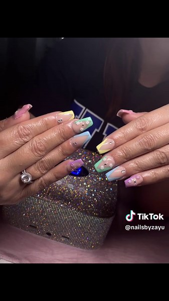 easter ser on my mom!🩷#beginnernailtech #nail #2010 #fyp