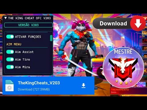 LINK DIRETO - MOD MENU FREE FIRE ATUALIZADO 2026 (THE KING CHEATS V203)