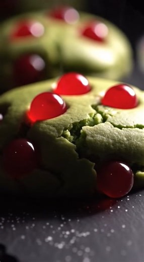Start a new family tradition with this Grinch cookies recipe. It is super easy, so delicious and your kids will love it! | Recipes by kamika