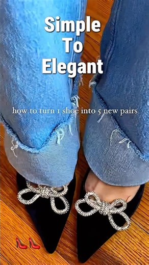 Turn 1 Pair of Shoes Into 5 New Pairs 👠✨ #Shorts #ShoeHack #Fashion
