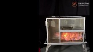 Vent-point ignition extends visible flames outside of the prop. Note...