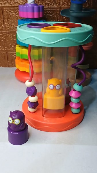 fun 3 owl shape and color sorter