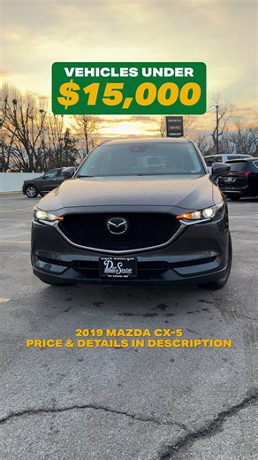 Dave Sinclair Buick-GMC on Instagram: "2019 Mazda CX-5 Touring for sale STOCK: T260668B MILES: 103,638 PRICE: $14,507 This CX-5 is perfect for commuters, new drivers, or those looking for the right budget vehicle. This used SUV is equipped with Apple CarPlay, Android Auto, backup camera, heated front seats, power driver seat, dual-zone climate control, push button start, and Bluetooth hands-free connectivity. To check full details, photos, and availability, click the link in our bio and view the