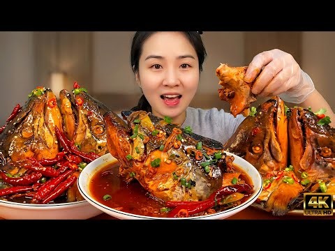 ASMR / Fish | Massive Fish Head Curry vs 1 Hungry Person & Giant Fish Head Feast!