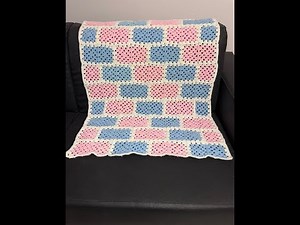 Tuto couverture granny brique au crochet