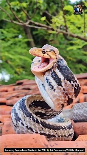 Amazing Copperhead Snake in the Wild | A Fascinating Wildlife Moment #animals #cobra #wildliferescue