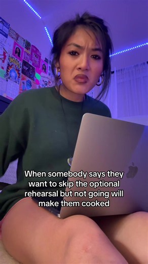 Go to those optional rehearsals!! #rehearsal #theatre #theatrekid #musicaltheatre #singing