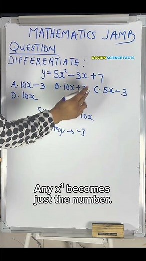 You’re Solving This Wrong 😳 | Differentiate Faster (JAMB Maths)