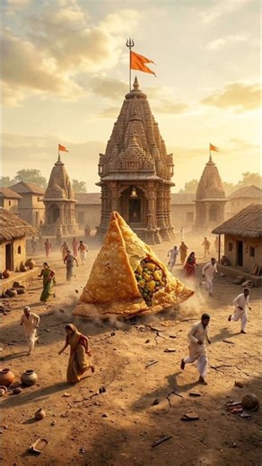 A Giant Samosa 🥞 Appears in the Jungle… What Happens Next Is Crazy! #shorts #ytshorts #ai