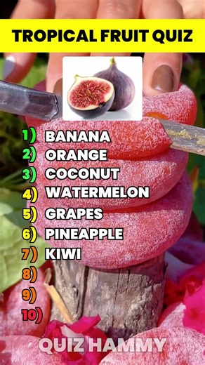 Can You Guess These Exotic Tropical Fruits🍍🍌Ultimate Fruit Quiz Challenge! #quiz #fruitquiz #shorts