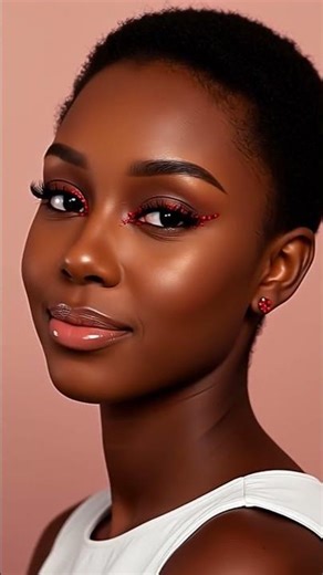 💎❤️Ruby Red Eyes, Gemmed with Fire #eyemakeup #fashiontrends #rubygems #MakeupArt #SoftGlam