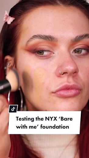 NYX Bare With Me Blur Blurring Tint Foundation Review | TikTok