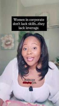 You don’t lack skills. You lack leverage. #highachievingwomen