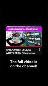 Sketching an illustration out of random words! #digitalart