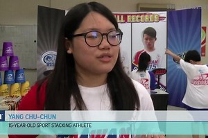 The competitive sport of stacking cups