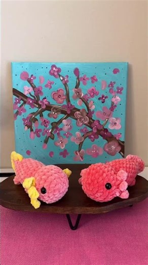 Colorful no sew crochet axolotls for my next market! #crochet #amigurumi #axolotl #smallbusiness