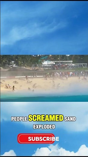 Jet Blast Chaos on Maho Beach