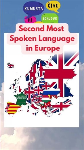 Europe’s SECOND Languages Will Surprise You 😳 #map #shorts