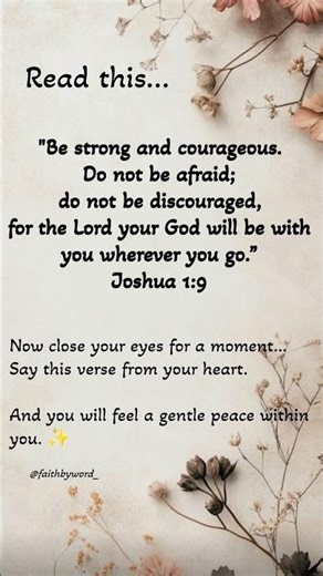 God Is With You | Be Strong and Courageous✨️ #shorts