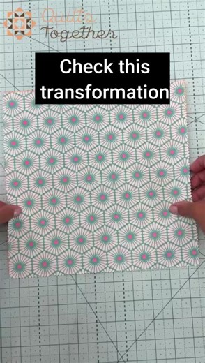 Watch this fabric turn into something beautiful 🌸 #quilt #fabricelove #sewing #viral