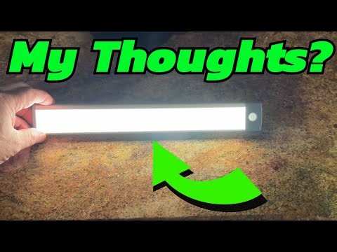 54-LED Motion Sensor Light, Under Counter Closet Lighting, Wireless USB Rechargeable Kitchen